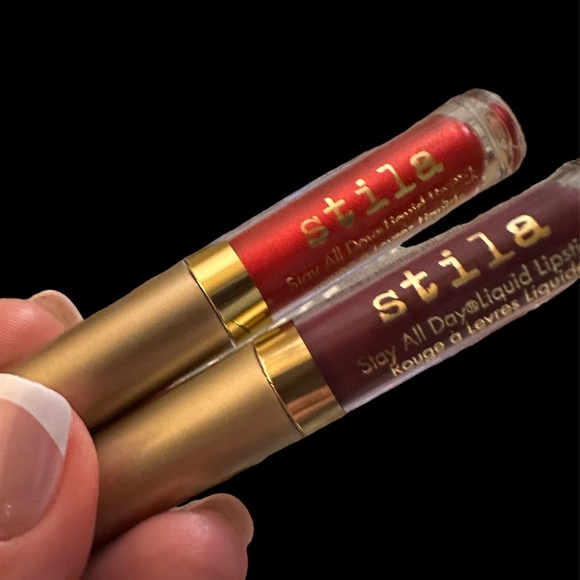 NEW Set of 2 Stila Stay All Day Liquid Lipstick 1.5 mL each: Chianti & Beso - Picture 3 of 5